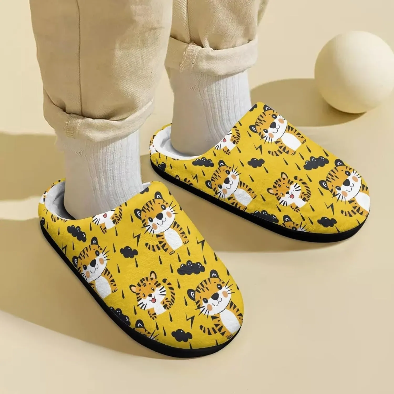 Home Slippers for Kids Non Slip House Slippers for Boys Girls, Warm Soft Fuzzy Slippers for Indoor Outdoor