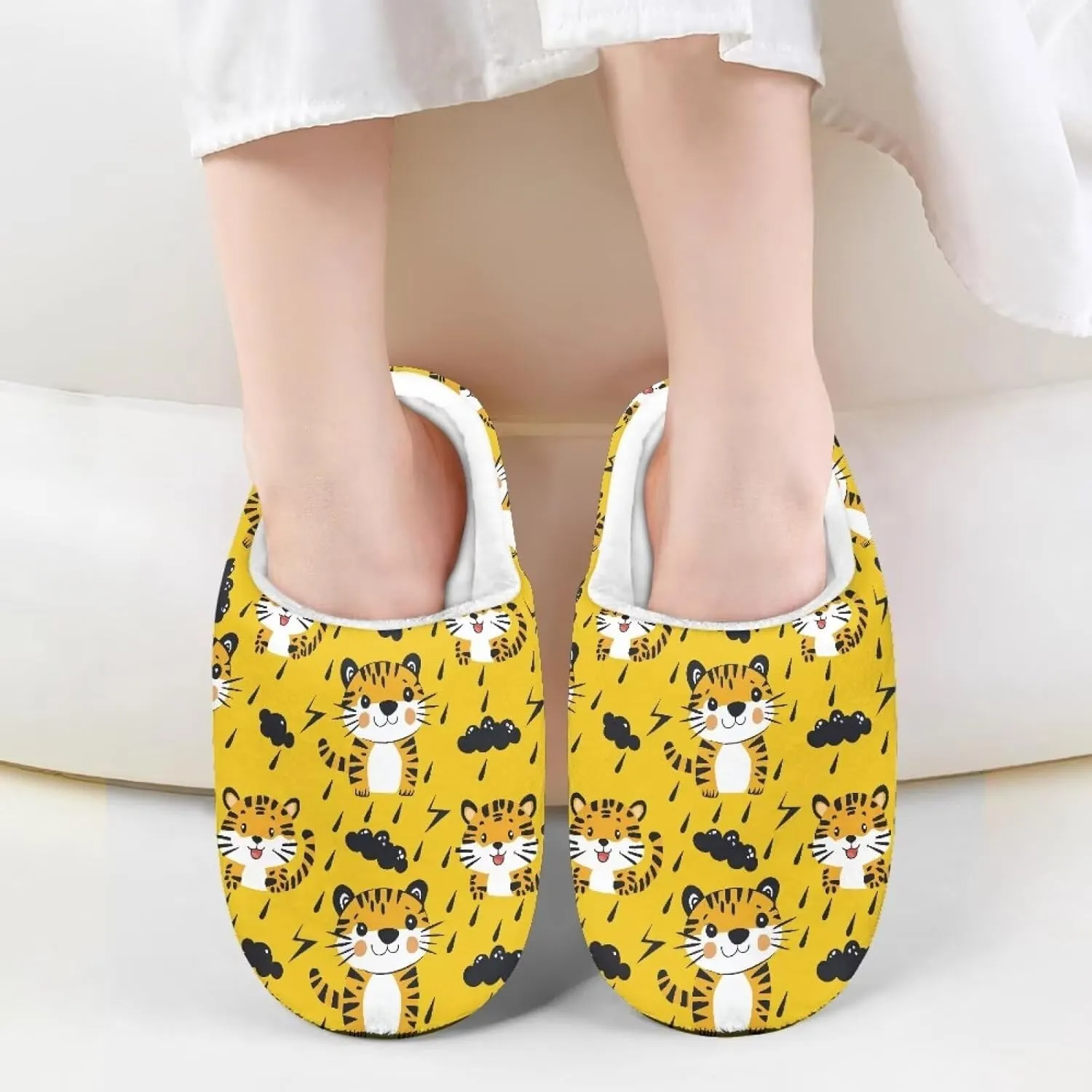 Home Slippers for Kids Non Slip House Slippers for Boys Girls, Warm Soft Fuzzy Slippers for Indoor Outdoor