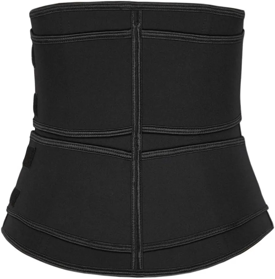 Hopgo Neoprene Waist Trainer for Women Weight Loss Workout Trimmer Belt Zipper Sweat Cincher Girdle