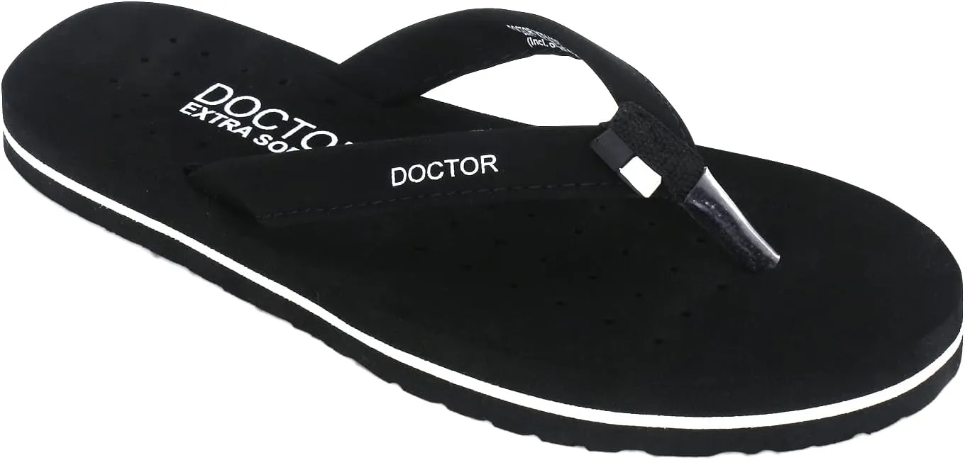 House Slipper for Women's Care Dr Orthopaedic Super Comfort Fitting Flat Cushion Chappal Flip-Flop for Ladies and Girl’s OR-D-19