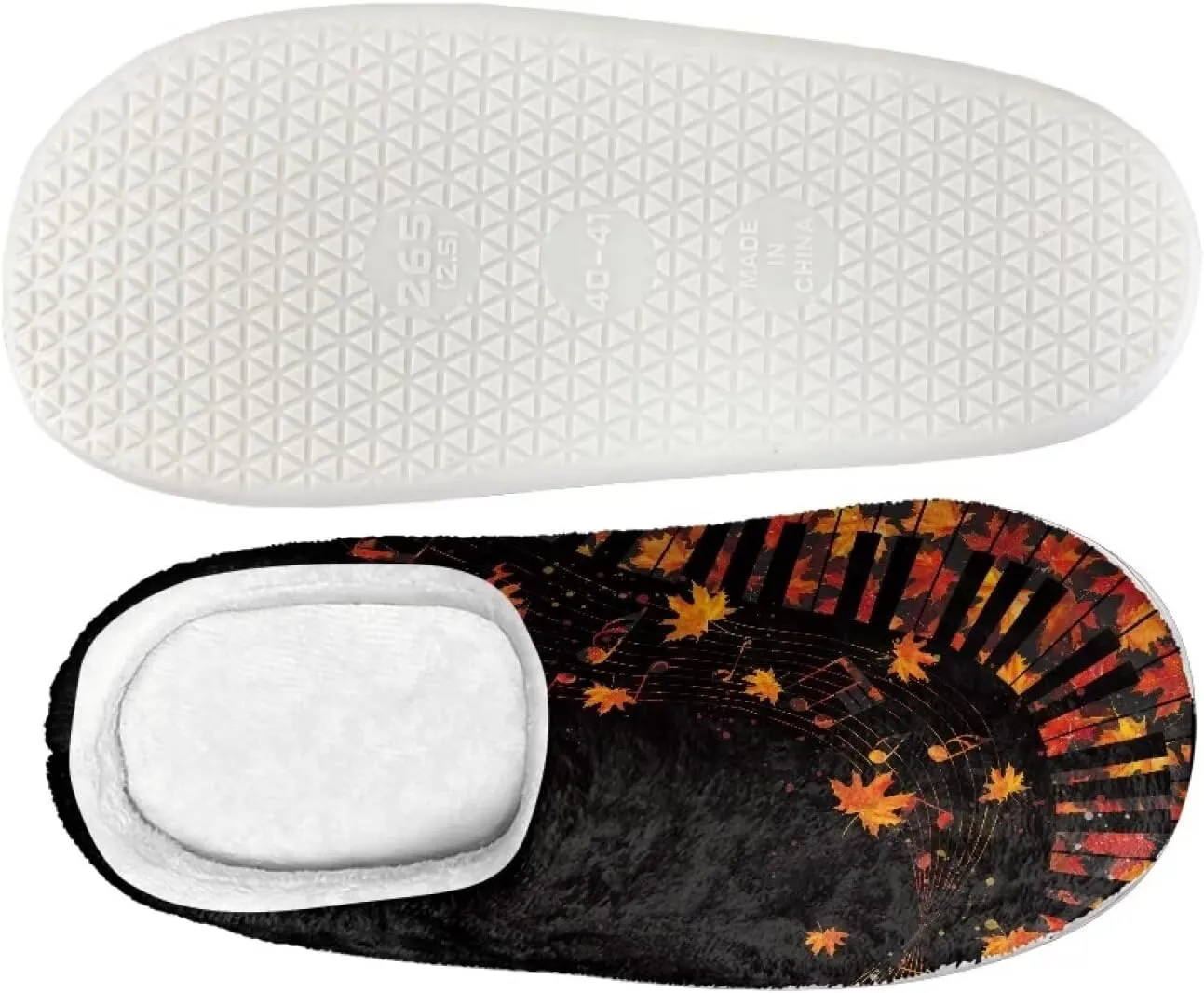 HUGS IDEA Slipper for Women Men Soft Scuff Slippers Anti-Slip Bedroom House Shoes Warm Cozy Plush