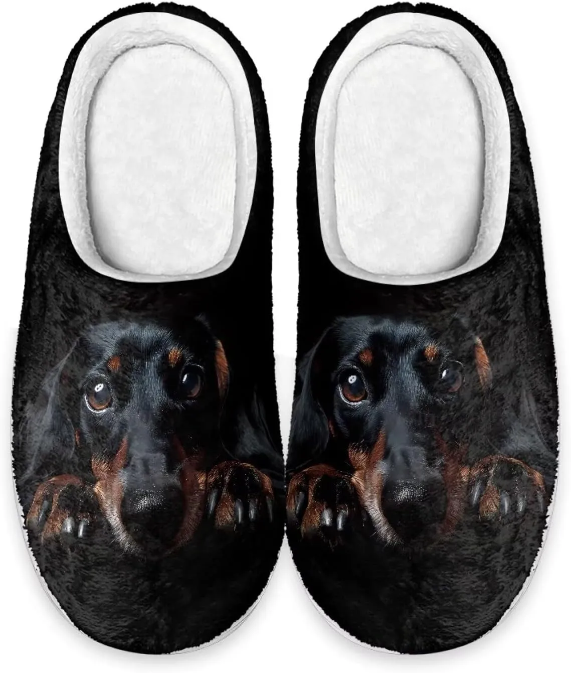 HUGS IDEA Slipper for Women Men Soft Scuff Slippers Anti-Slip Bedroom House Shoes Warm Cozy Plush