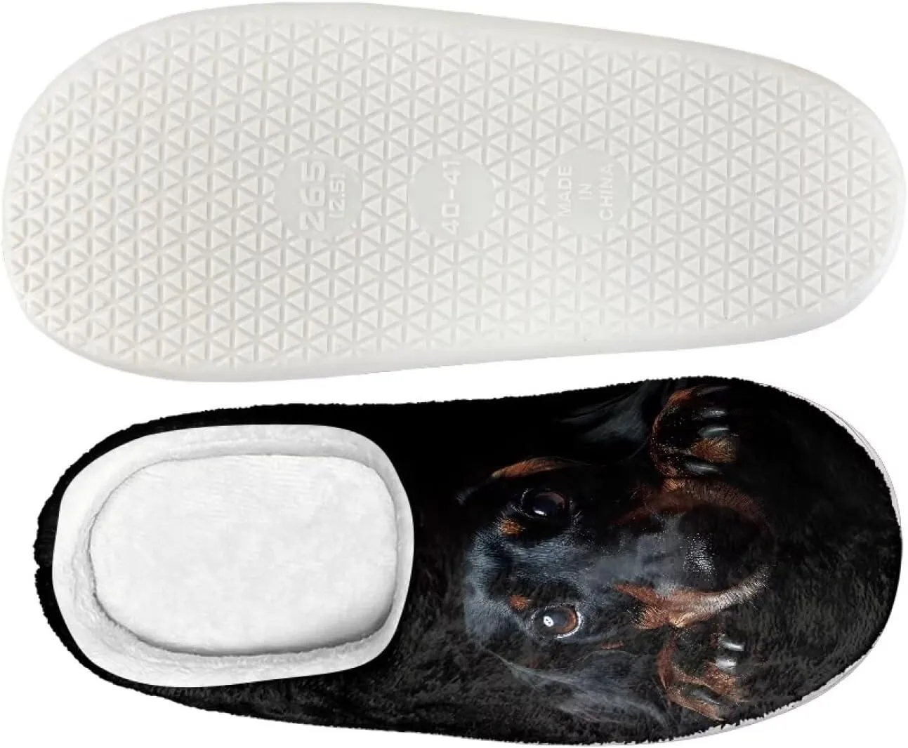HUGS IDEA Slipper for Women Men Soft Scuff Slippers Anti-Slip Bedroom House Shoes Warm Cozy Plush