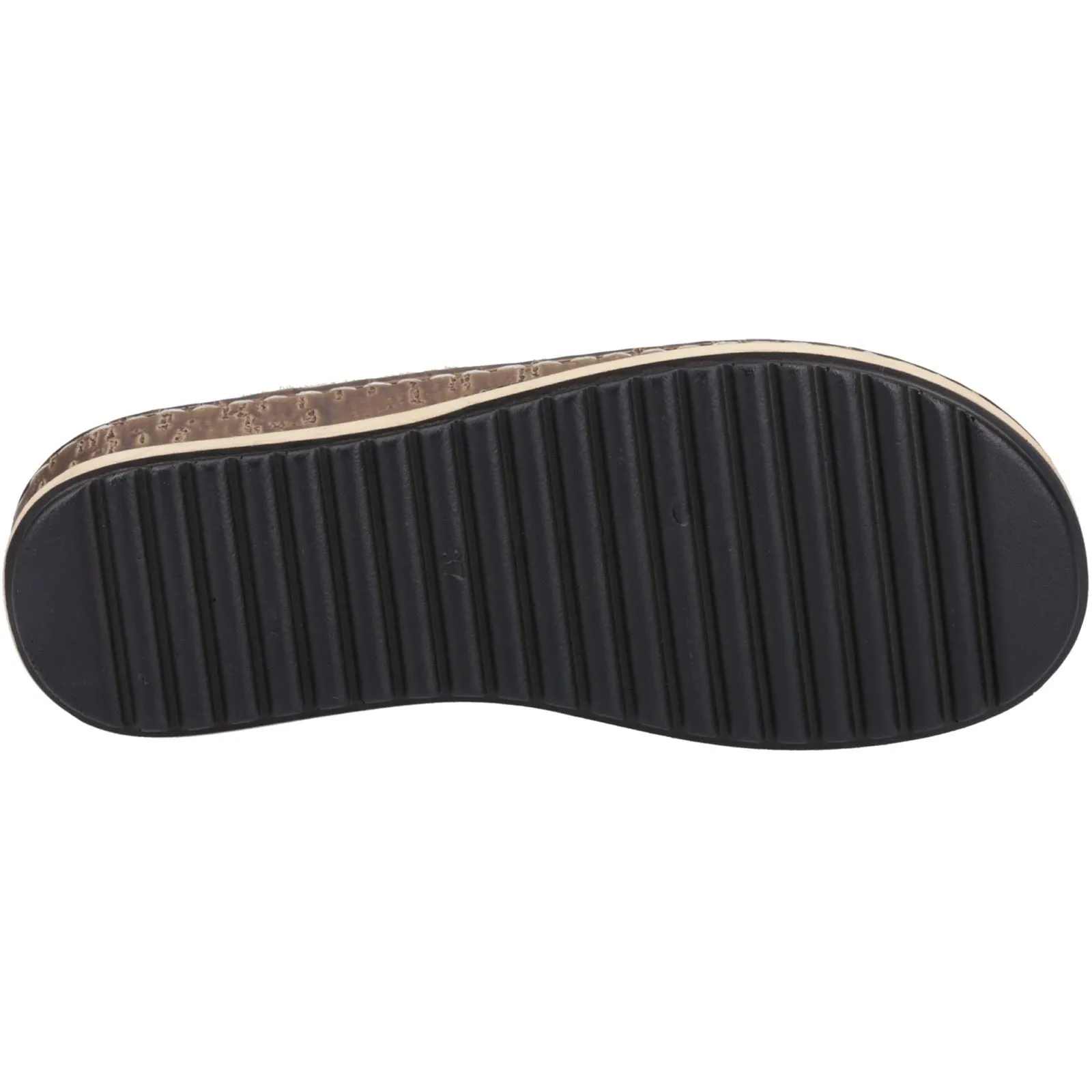 Hush Puppies Elissa Toepost Suede Women's Gold Sandals