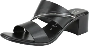 ITALIAN Shoemakers Coletty Dressy Comfortable Womens Low Block Heel Sandal Open Toe Supportive Arch Comfort