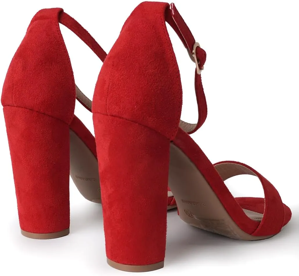 J. Adams Shirley Heels for Women - Ankle Strap High Heel Dressy Sandals