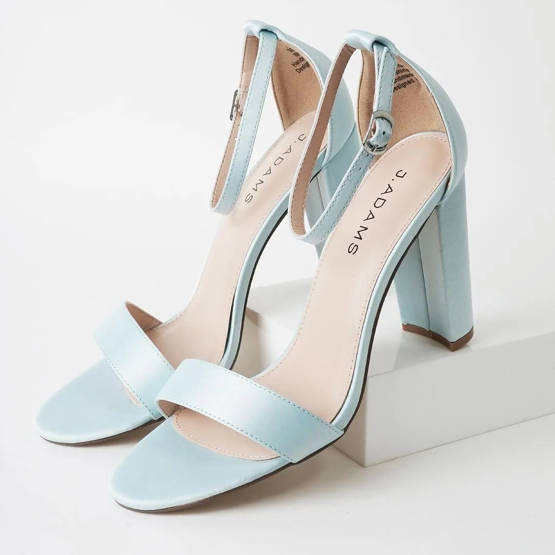 J. Adams Shirley Heels for Women - Ankle Strap High Heel Dressy Sandals