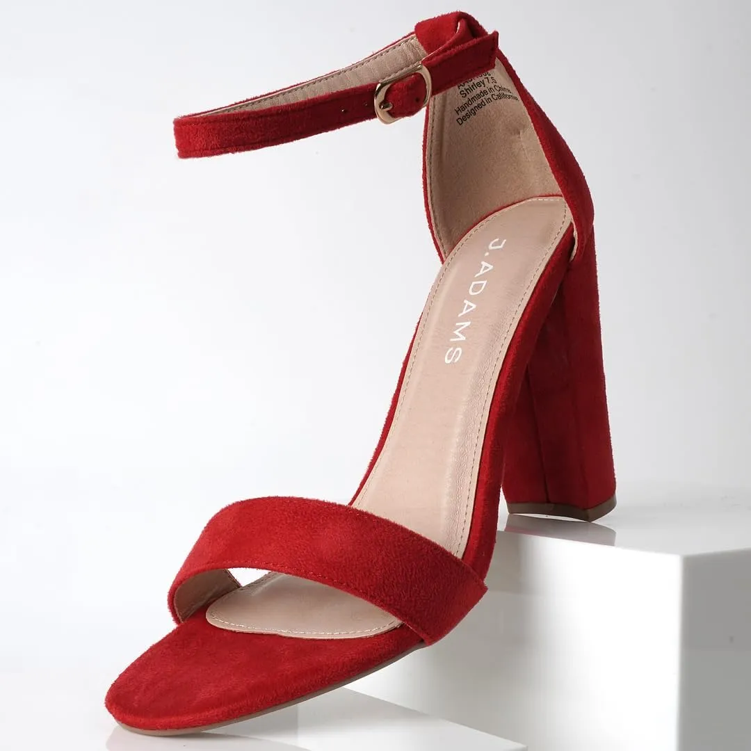 J. Adams Shirley Heels for Women - Ankle Strap High Heel Dressy Sandals