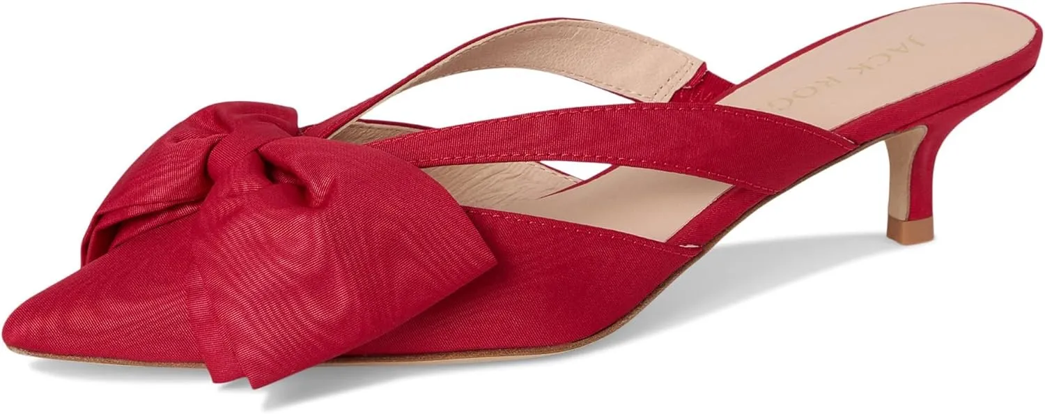 Jack Rogers Women's Cynthia Bow Mule Heeled Sandal