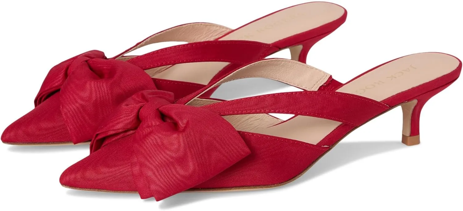 Jack Rogers Women's Cynthia Bow Mule Heeled Sandal