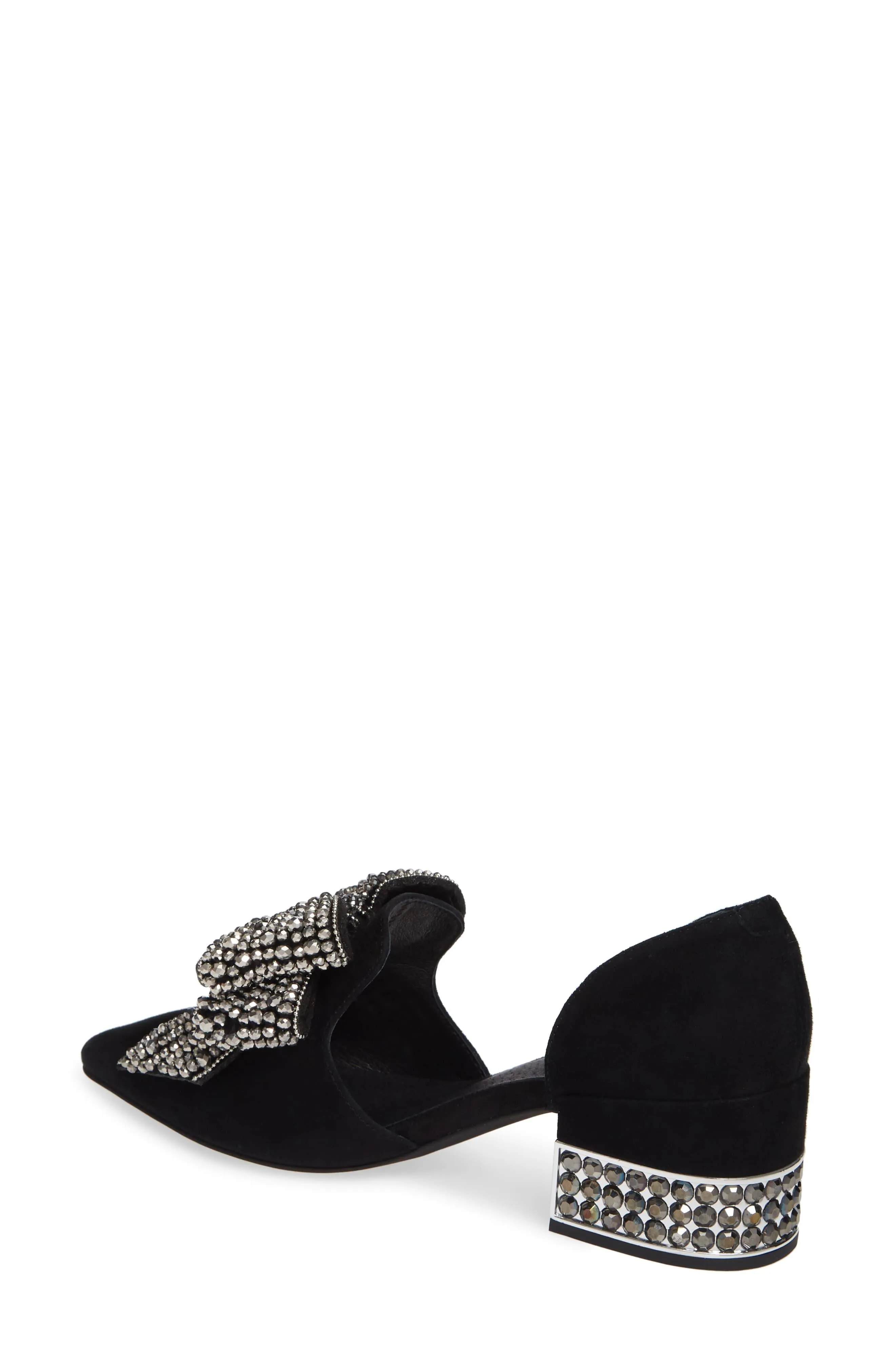 Jeffrey Slip-On-BLACK Valenti SMOKE Birthday discount SILVER SUEDE Womens Bow Loafer Cutting-edge style Campbell