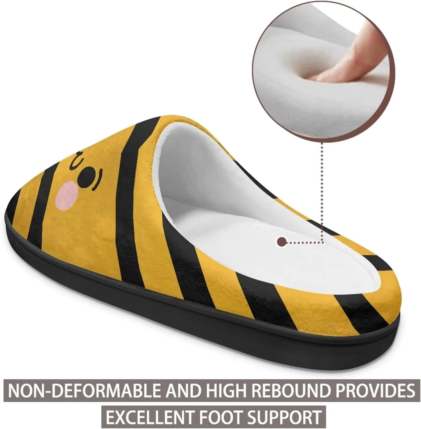 Jeiento Dragonfly Slippers for Women Warm Closed Toe Slipper Winter House Shoes Fuzzy Slippers