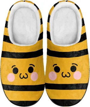 Jeiento Dragonfly Slippers for Women Warm Closed Toe Slipper Winter House Shoes Fuzzy Slippers
