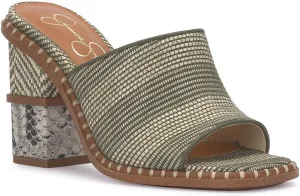 Jessica Simpson Womens Lendrila Block Heel Slip-On Heels