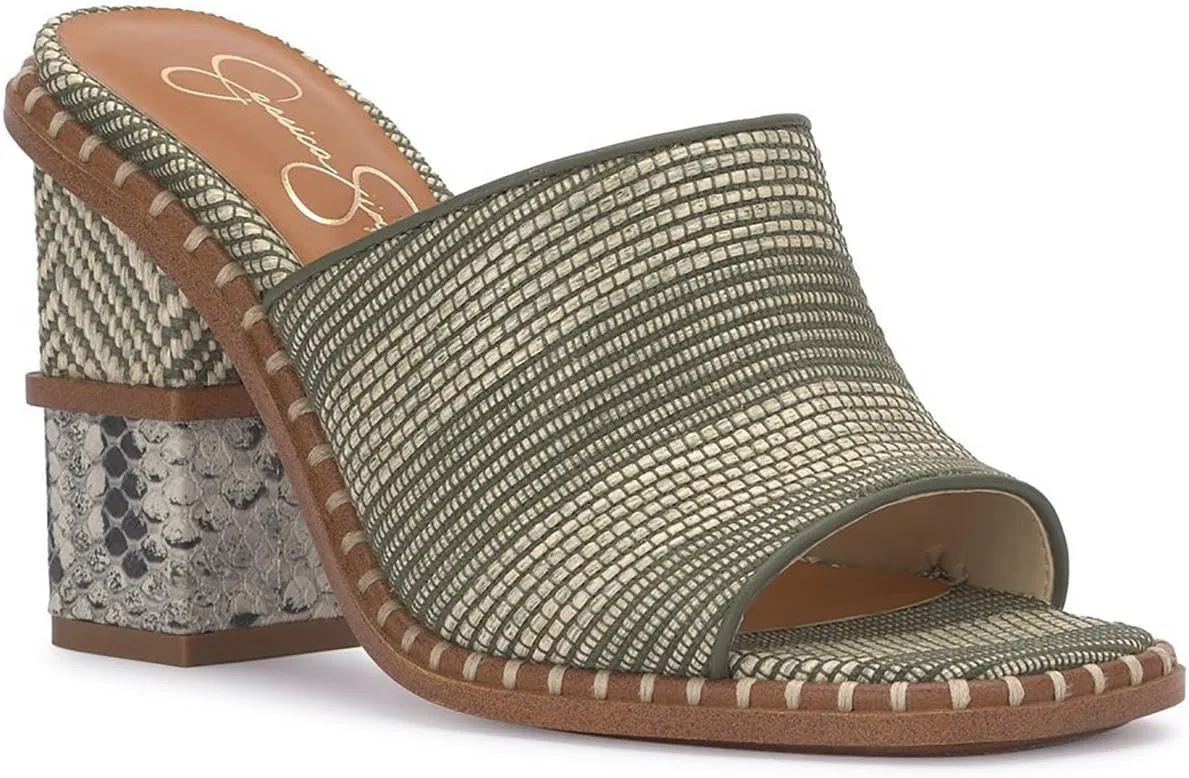 Jessica Simpson Womens Lendrila Block Heel Slip-On Heels