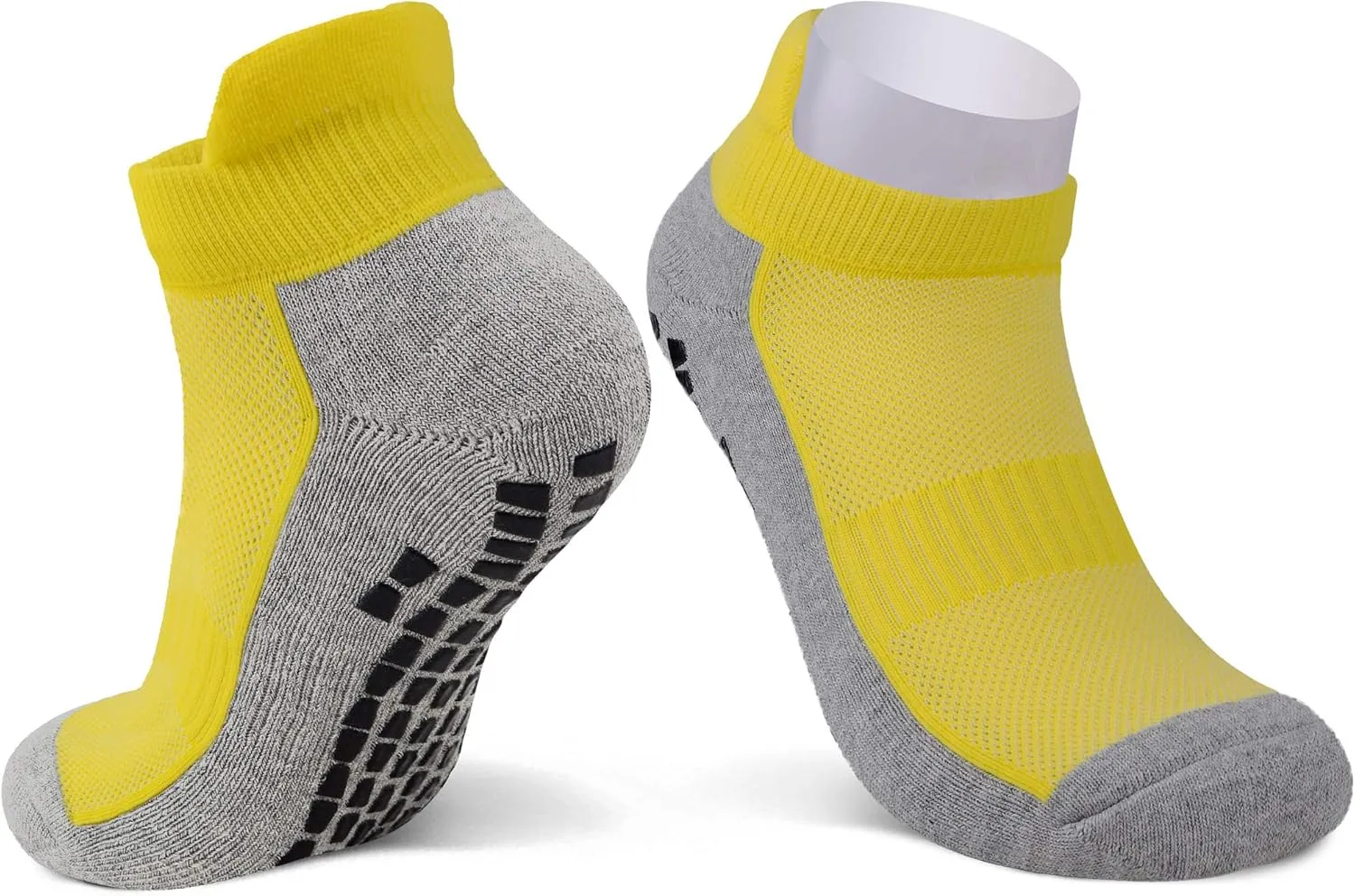JHM No Show Short Cut Low Cut Anti Slip Non Slip,Non Skid Slipper Hospital,Sport,Athletic Socks with grips