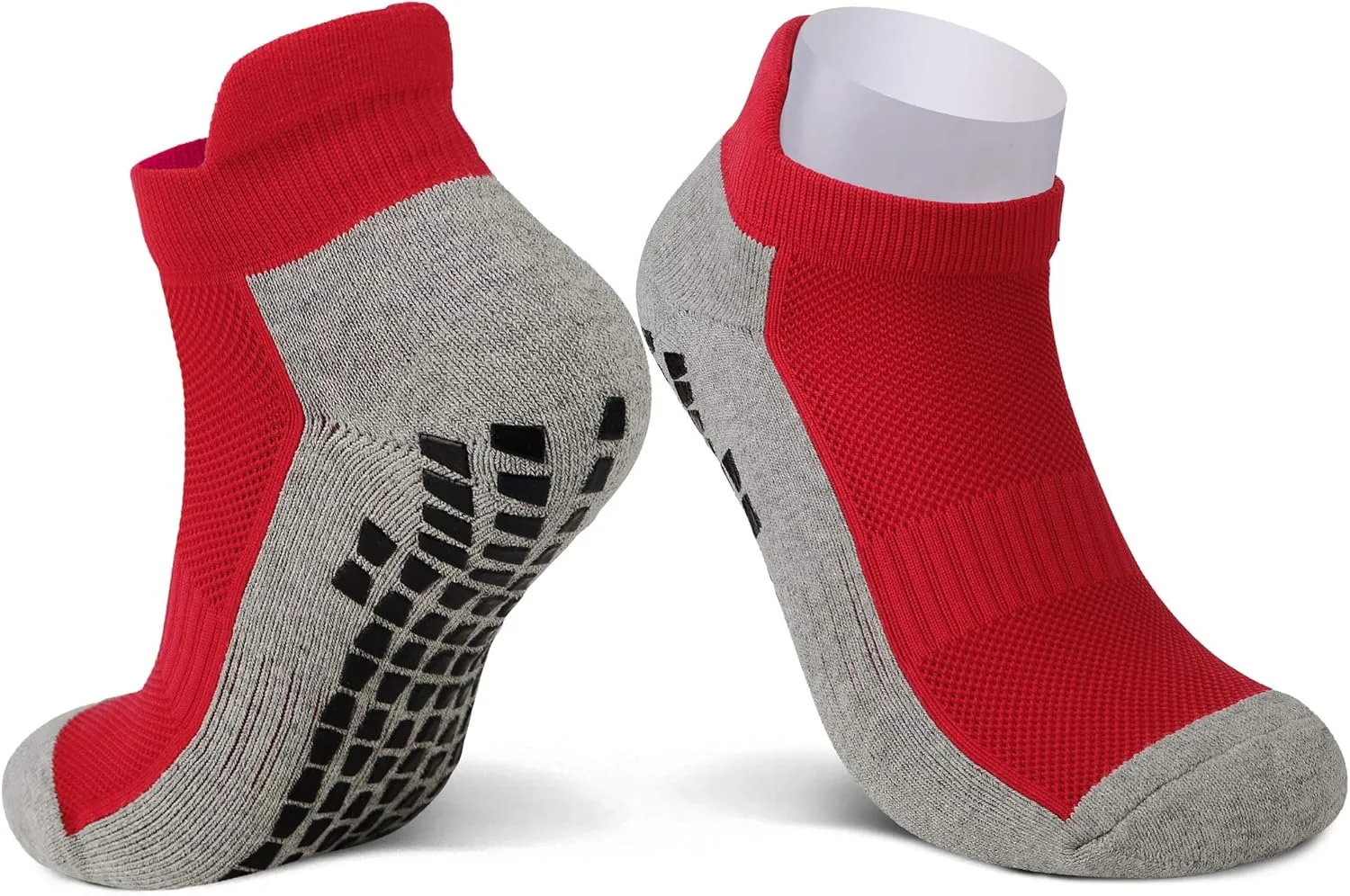 JHM No Show Short Cut Low Cut Anti Slip Non Slip,Non Skid Slipper Hospital,Sport,Athletic Socks with grips