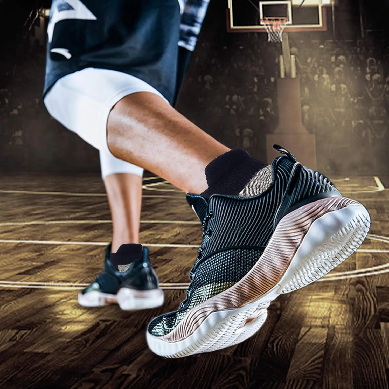 JHM No Show Short Cut Low Cut Anti Slip Non Slip,Non Skid Slipper Hospital,Sport,Athletic Socks with grips