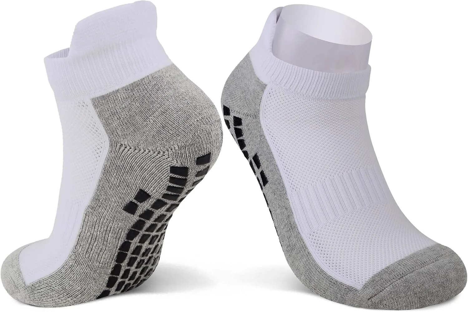 JHM No Show Short Cut Low Cut Anti Slip Non Slip,Non Skid Slipper Hospital,Sport,Athletic Socks with grips