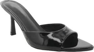 JORISTIMO Women's Heeled Mules Peep Pointed Toe Kitten Heels Slip On Backless Mule Sandals Dress Shoes