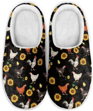 JoyLamoria Pink Hummingbird House Slipper Women Clog Slip On Winter Soft Thick Slipper Rubber Sole Garden Clogs