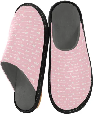 JUNZAN Slipper For Women Seamless Arrows Womens Indoor Slipper Woman Slippers Memory Foam Women Slippers For Home Bed Slippers