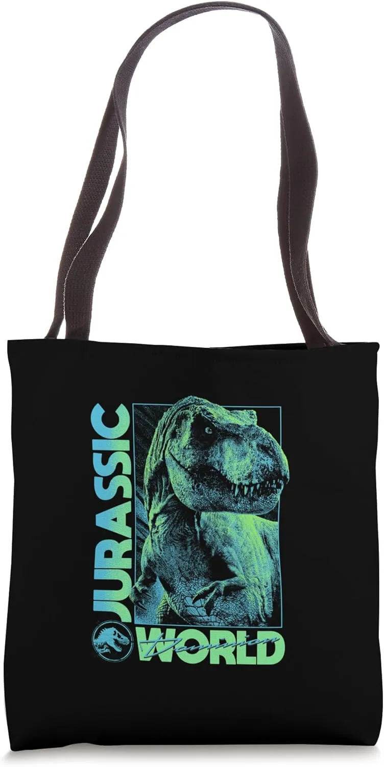 Jurassic World: Dominion Neon Rex Box Up Tote Bag