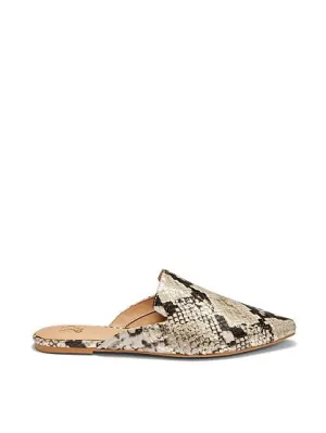 Kate Flat Mule - Snake-Print
