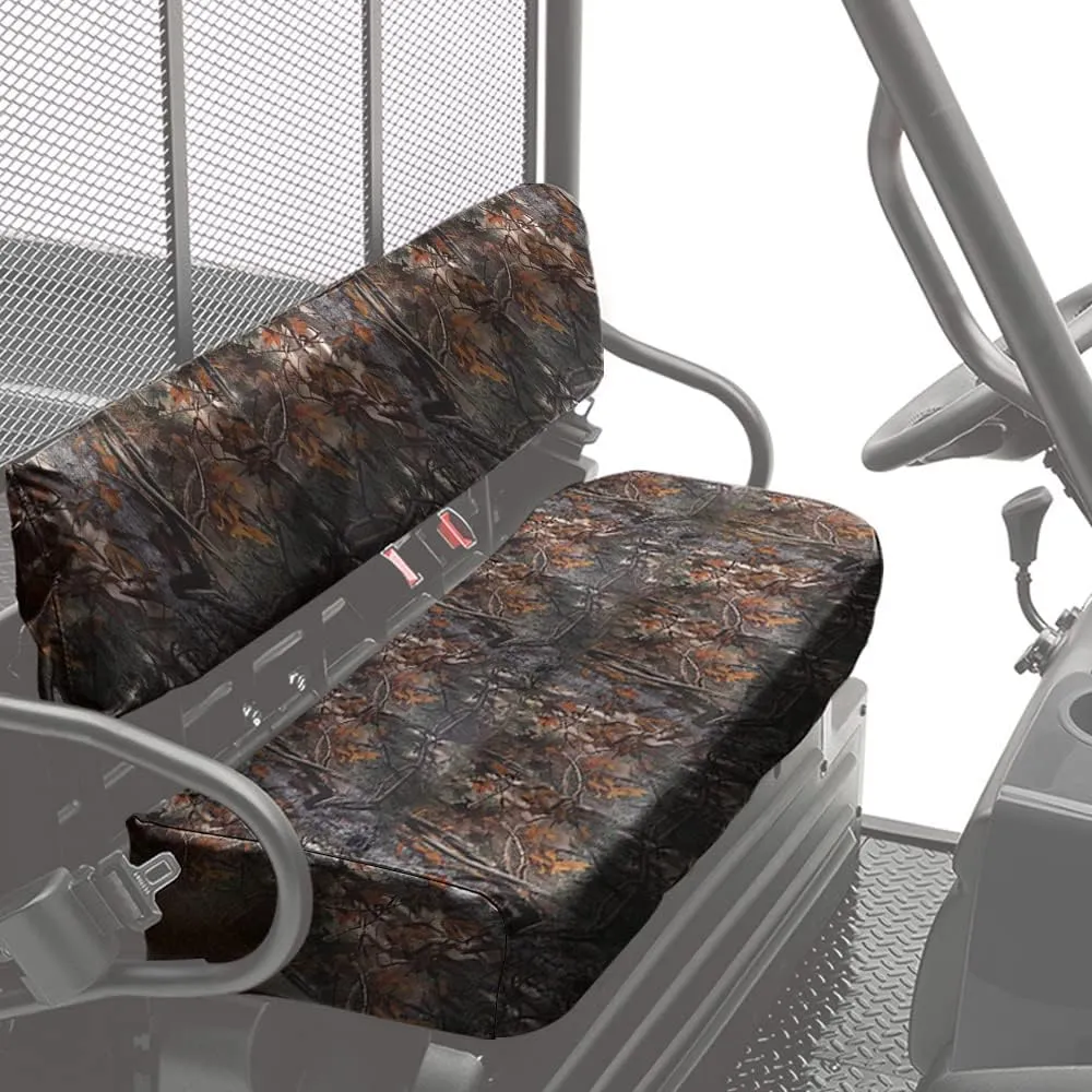 KEMIMOTO Mule Seat Cover Compatible with Kawasaki Mule 3000 3010 3020 4000 4010 2001-2023 2025 UTV Bench Seat Cover Set Camo Anti-Scratch Full Protection Camouflage