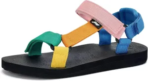 Kids Hiking Sandals Boys Girls Yoga Mat Insole Comfortable Walking Water Sandals With Arch Support for Beach Travel Athletic