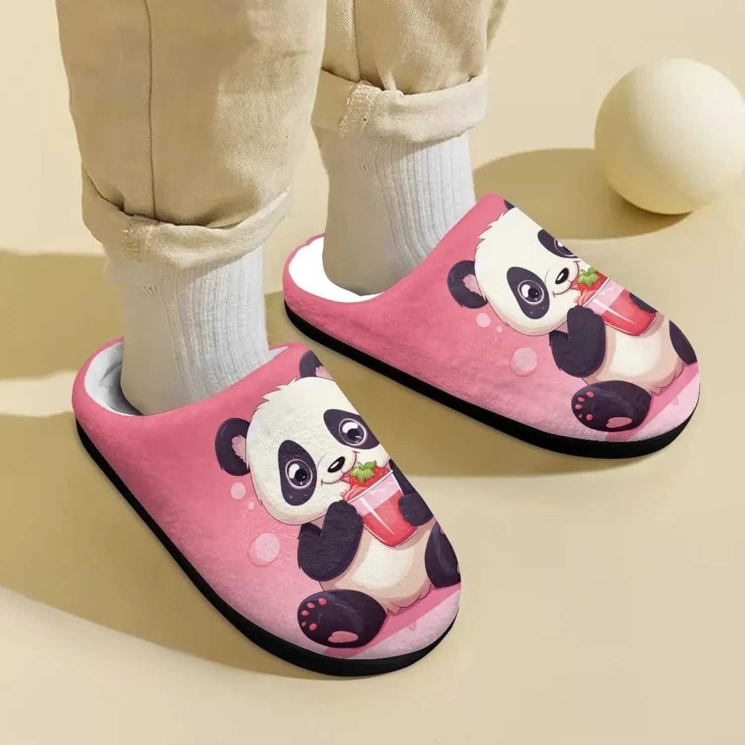 Kids House Slippers Comfort Fuzzy Slippers for Girls Boys Anti-slip Indoor Bedroom Slippers