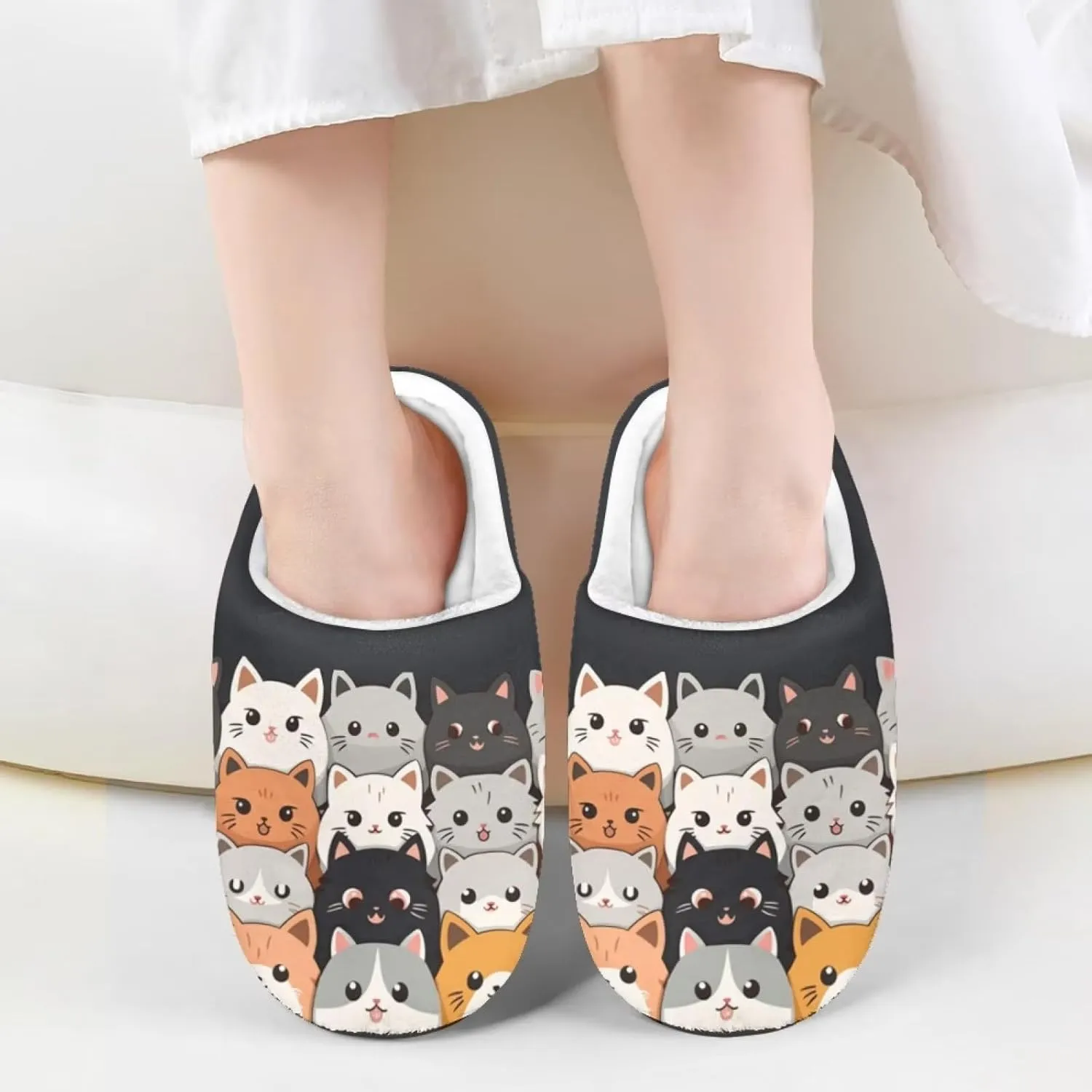Kids House Slippers Comfort Fuzzy Slippers for Girls Boys Anti-slip Indoor Bedroom Slippers