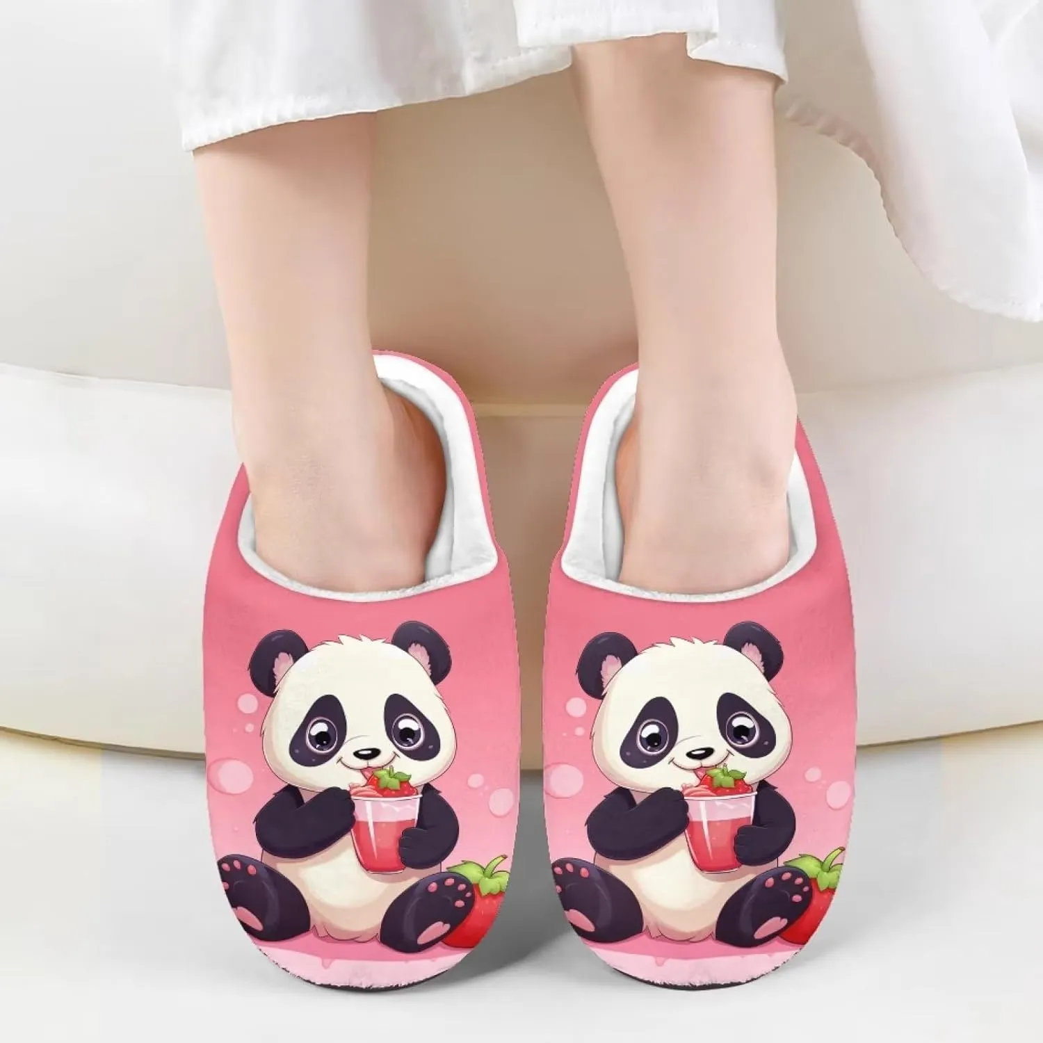 Kids House Slippers Comfort Fuzzy Slippers for Girls Boys Anti-slip Indoor Bedroom Slippers