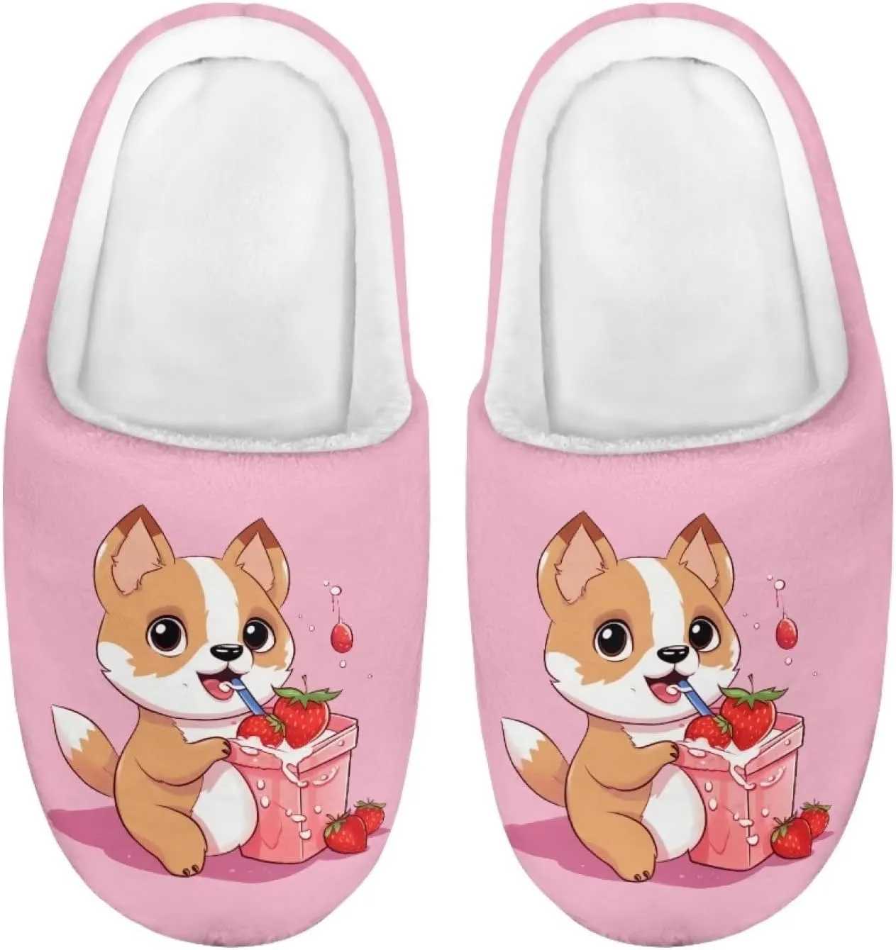 Kids House Slippers Comfort Fuzzy Slippers for Girls Boys Anti-slip Indoor Bedroom Slippers