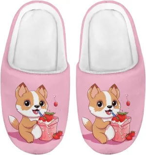 Kids House Slippers Comfort Fuzzy Slippers for Girls Boys Anti-slip Indoor Bedroom Slippers