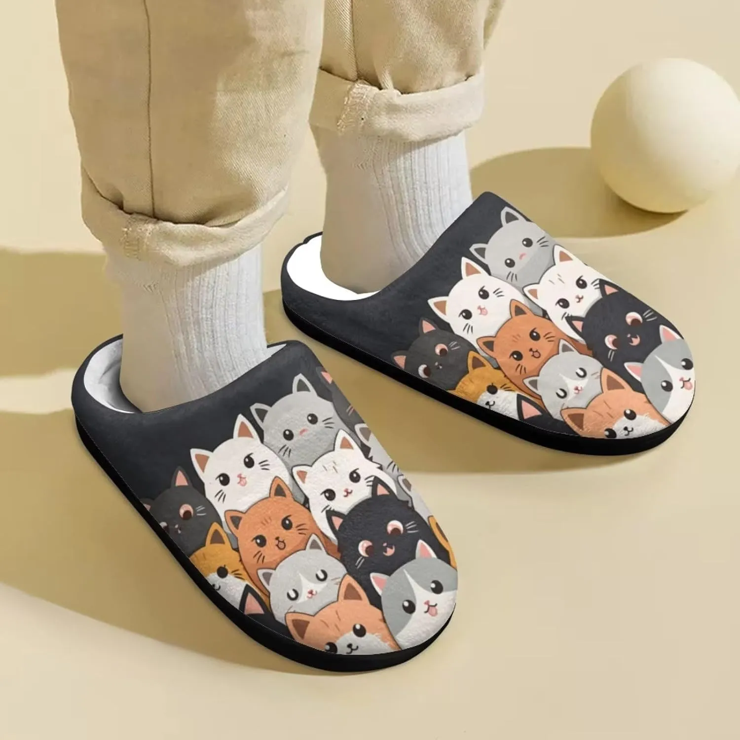 Kids House Slippers Comfort Fuzzy Slippers for Girls Boys Anti-slip Indoor Bedroom Slippers