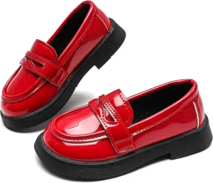Kids Oxford Shoes Girl’s Boy’s Dress Shoes Lace-Up School Uniform Shoes Loafer Flats