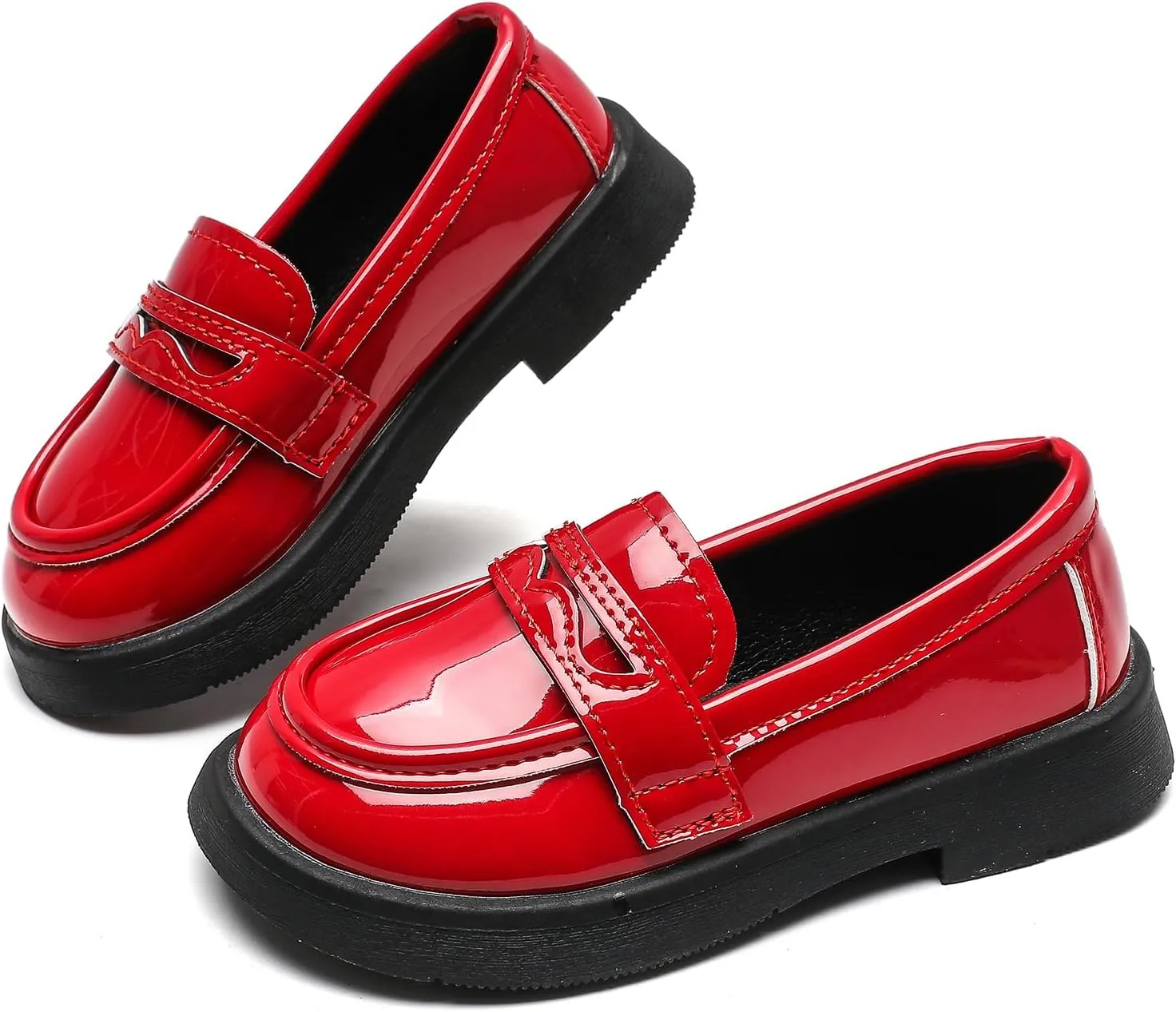 Kids Oxford Shoes Girl’s Boy’s Dress Shoes Lace-Up School Uniform Shoes Loafer Flats