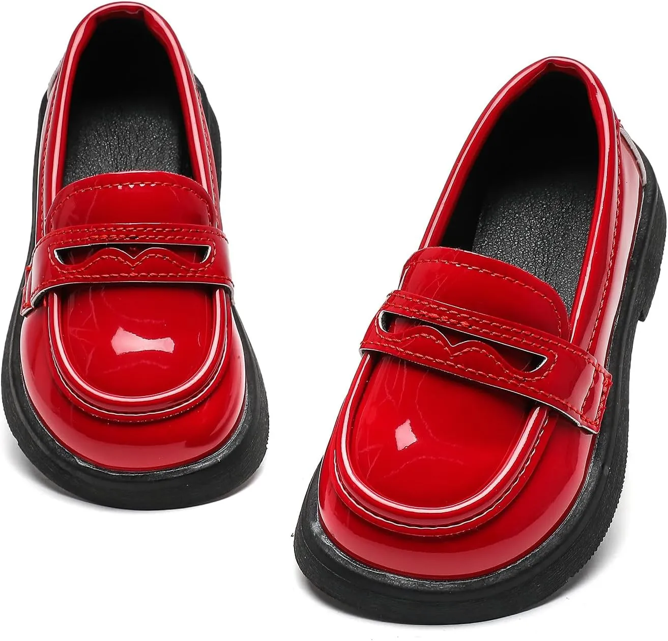 Kids Oxford Shoes Girl’s Boy’s Dress Shoes Lace-Up School Uniform Shoes Loafer Flats