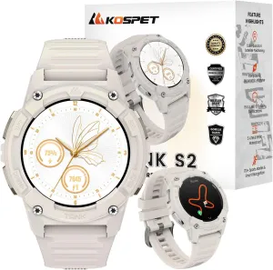 KOSPET Tank S2 Smart Watch for Women GPS, Pressure/Altitude/Compass, 5ATM Waterproof, 1.32" AMOLED Display Fitness Tracker(Answer/Make Call), AI Voice Assistant, 24H Sleep/Hear Rate Monitor