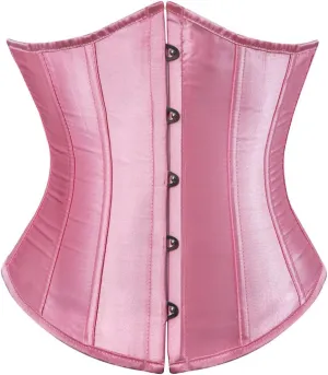 Kranchungel Underbust Corsets for Women Black Corset Top Waist Trainer Fashion Bustier Plus Size Corset