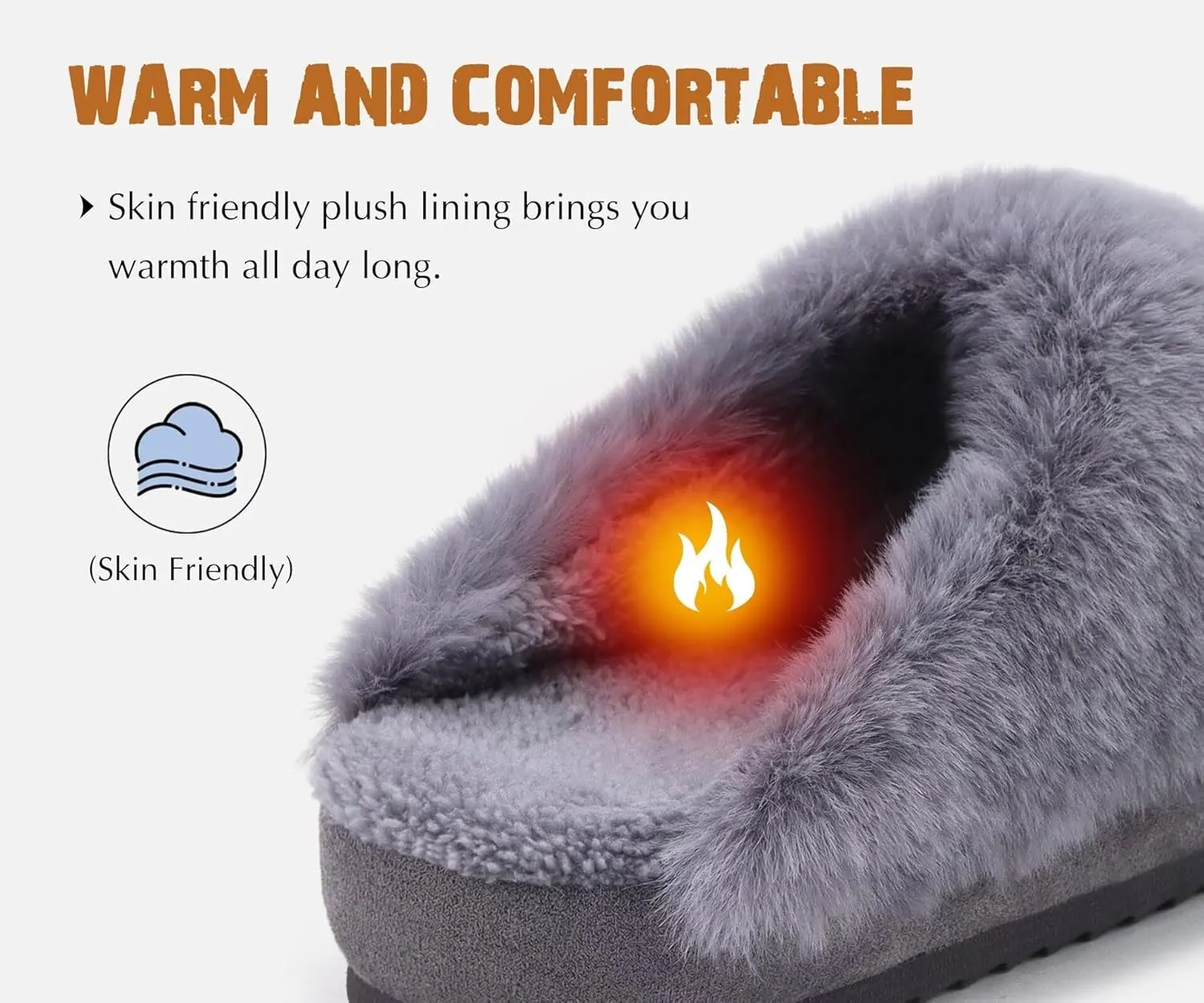 KuaiLu Womens House Platform Slippers Warm Faux Suede Fuzzy Thick Cushioned Yoga Foam Shoes Ladies Slipper Home Lightweight Slip on Indoor Outdoor Non-Slip Hard Sole