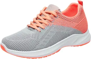 Kubbon Womens Sneakers Casual Walking Athletic Non Slip Sneakers Lightweight Fashion Sport Sneakers Light-Weight Mesh Athletic Style for Bowlers
