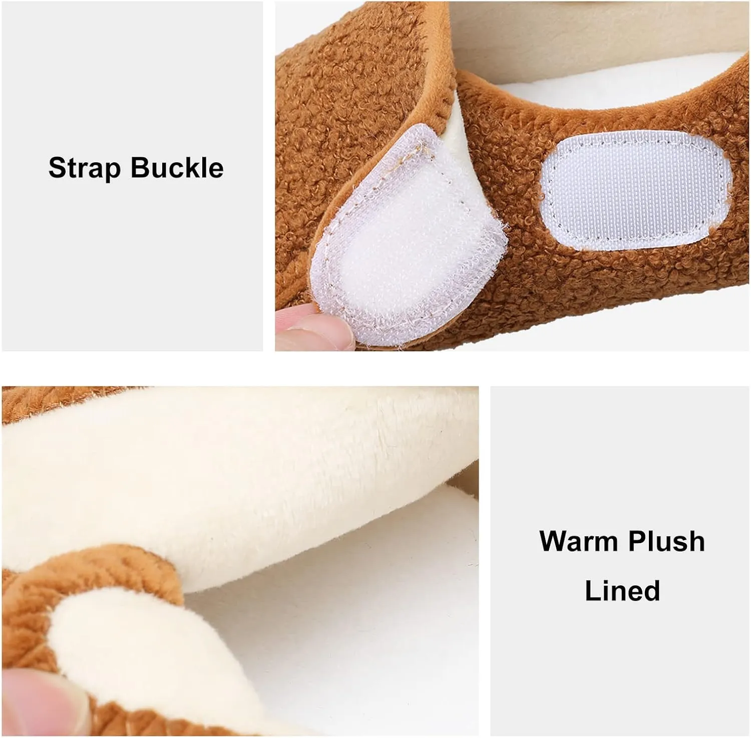 L-RUN Womens Mens House Slippers Indoor Home Shoes Warm Barefoot Slippers Outdoor House Shoes Anti-slip