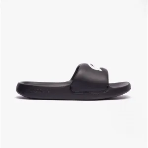 Lacoste CROCO Womens Logo Sliders Black/White