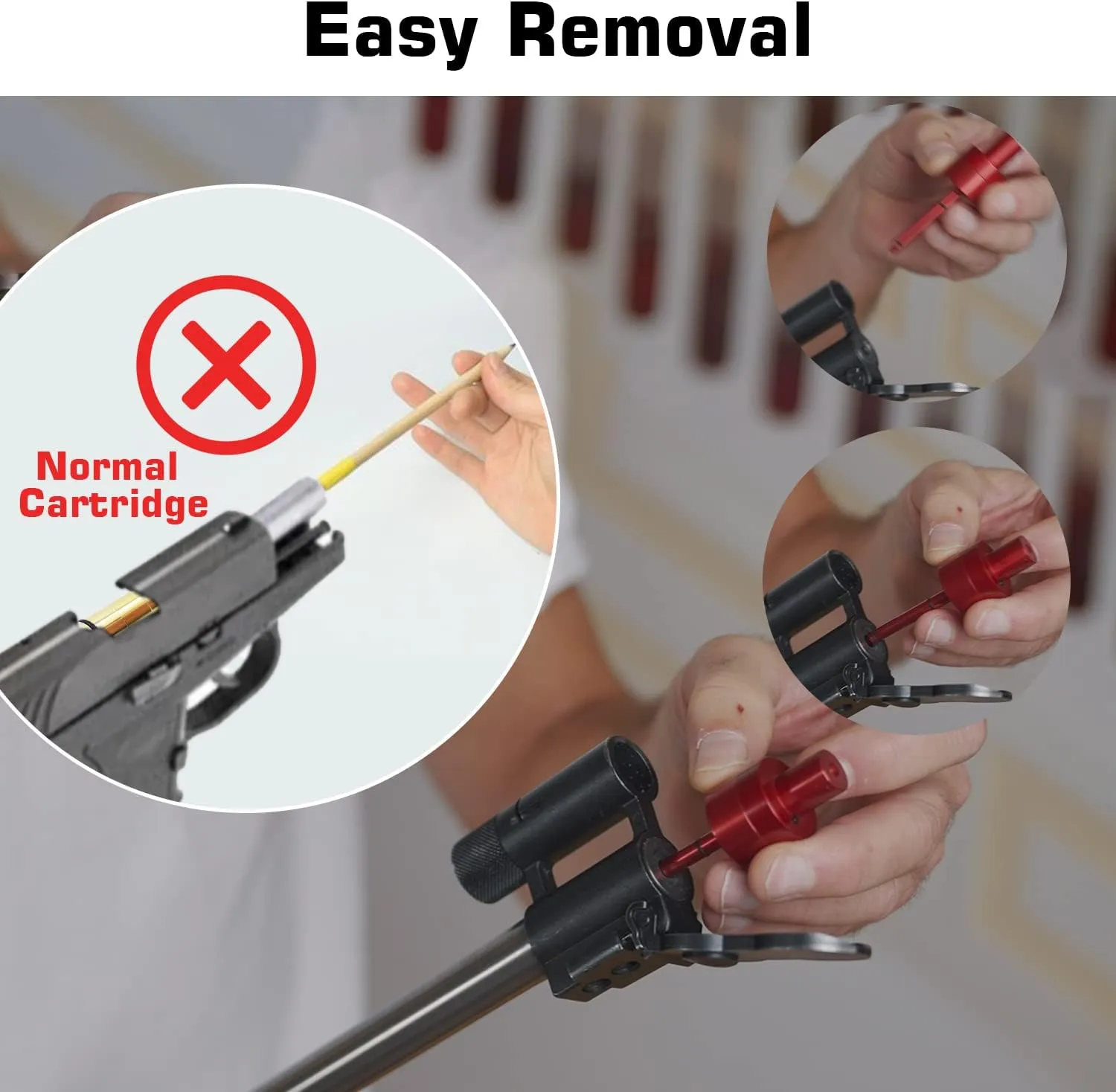 Laser Training Cartridge for Cal .22lr/.223/ 9mm/.40 S&W/ .308/ .45ACP/ 6.5mm/ .177- for Dry Fire Laser Training Cartridge, Lasts 30,000 dryfire Rounds-Fires Every Time with Pinpoint Accuracy