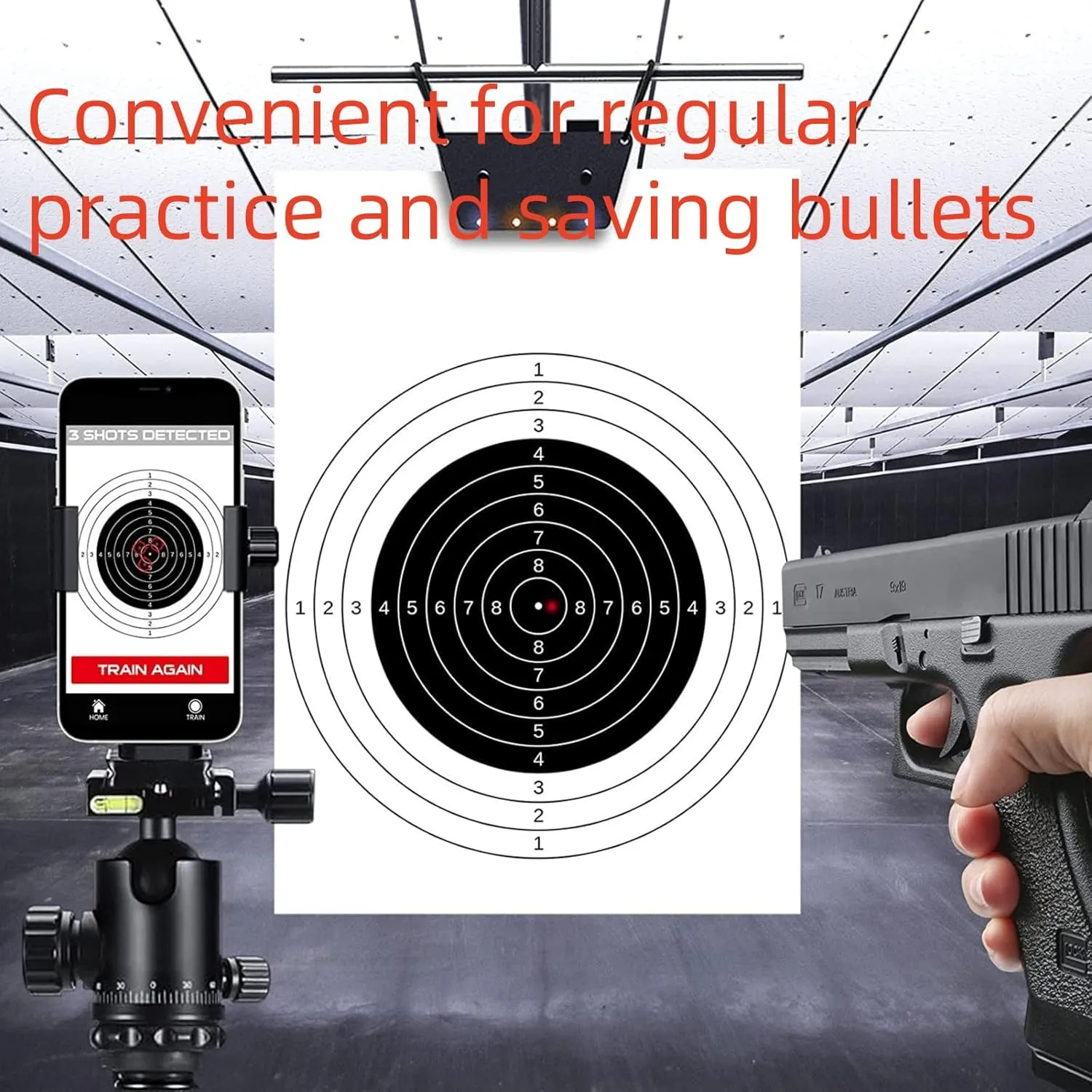 Laser Training Cartridge for Dry fire Practice Copper case, Saves Ammo, Suitable for Most Shooting Targets and Dry fire Laser Training Systems