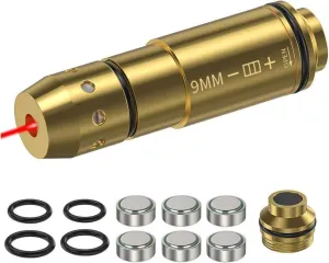 Laser Training Cartridge for Dry fire Practice Copper case, Saves Ammo, Suitable for Most Shooting Targets and Dry fire Laser Training Systems