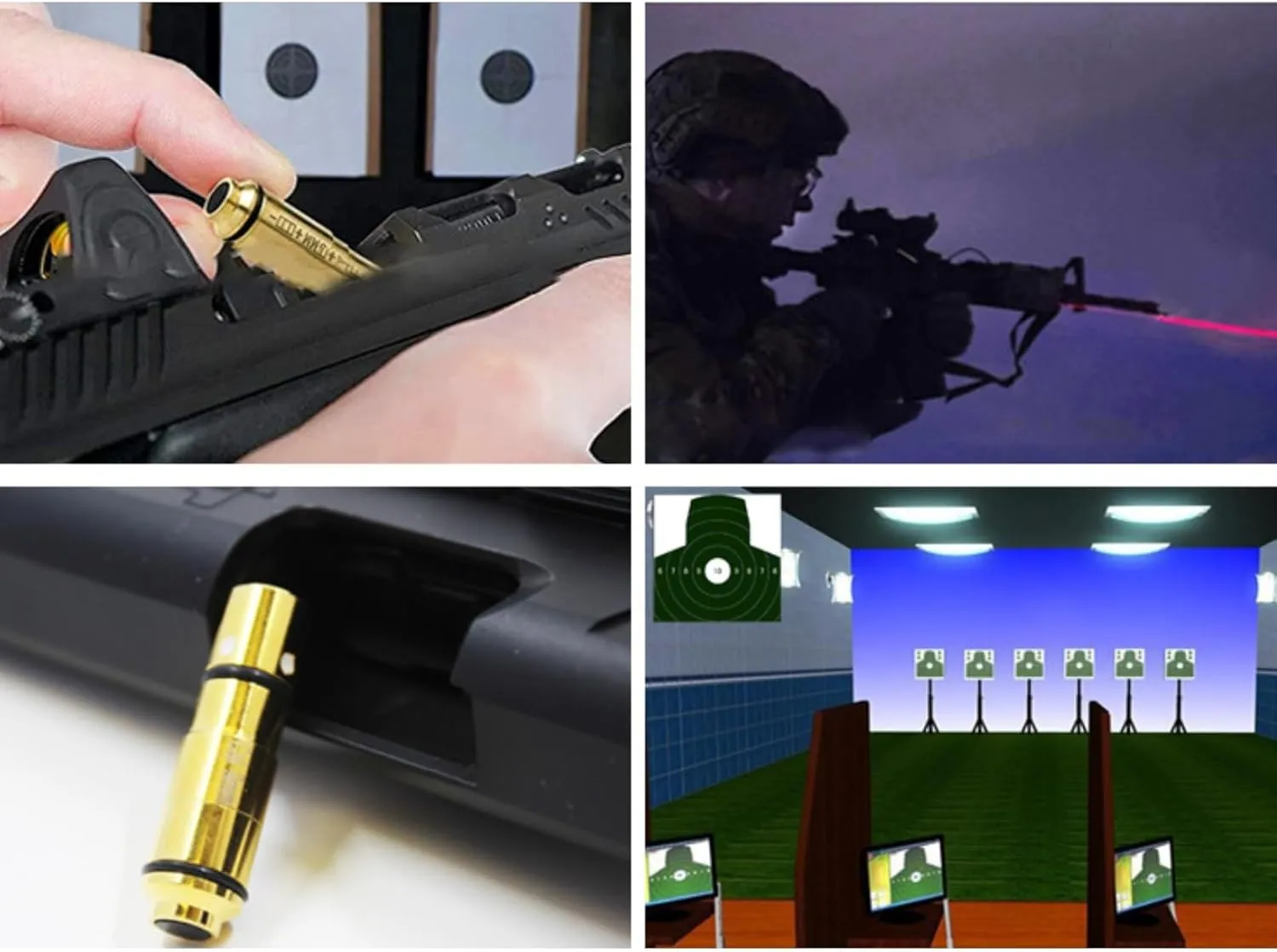Laser Training Cartridge for Dry fire Practice Copper case, Saves Ammo, Suitable for Most Shooting Targets and Dry fire Laser Training Systems
