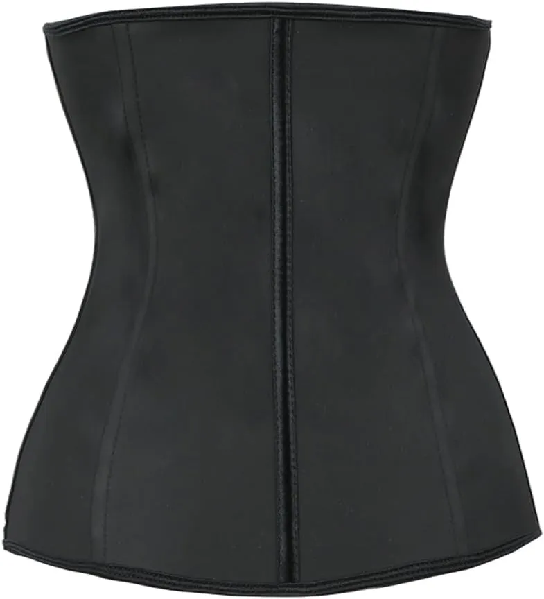 Latex Wais Trainer for Women Underbust Corsets and Bustiers Body Shaper Cinchers with 13 Spiral Steel Boned